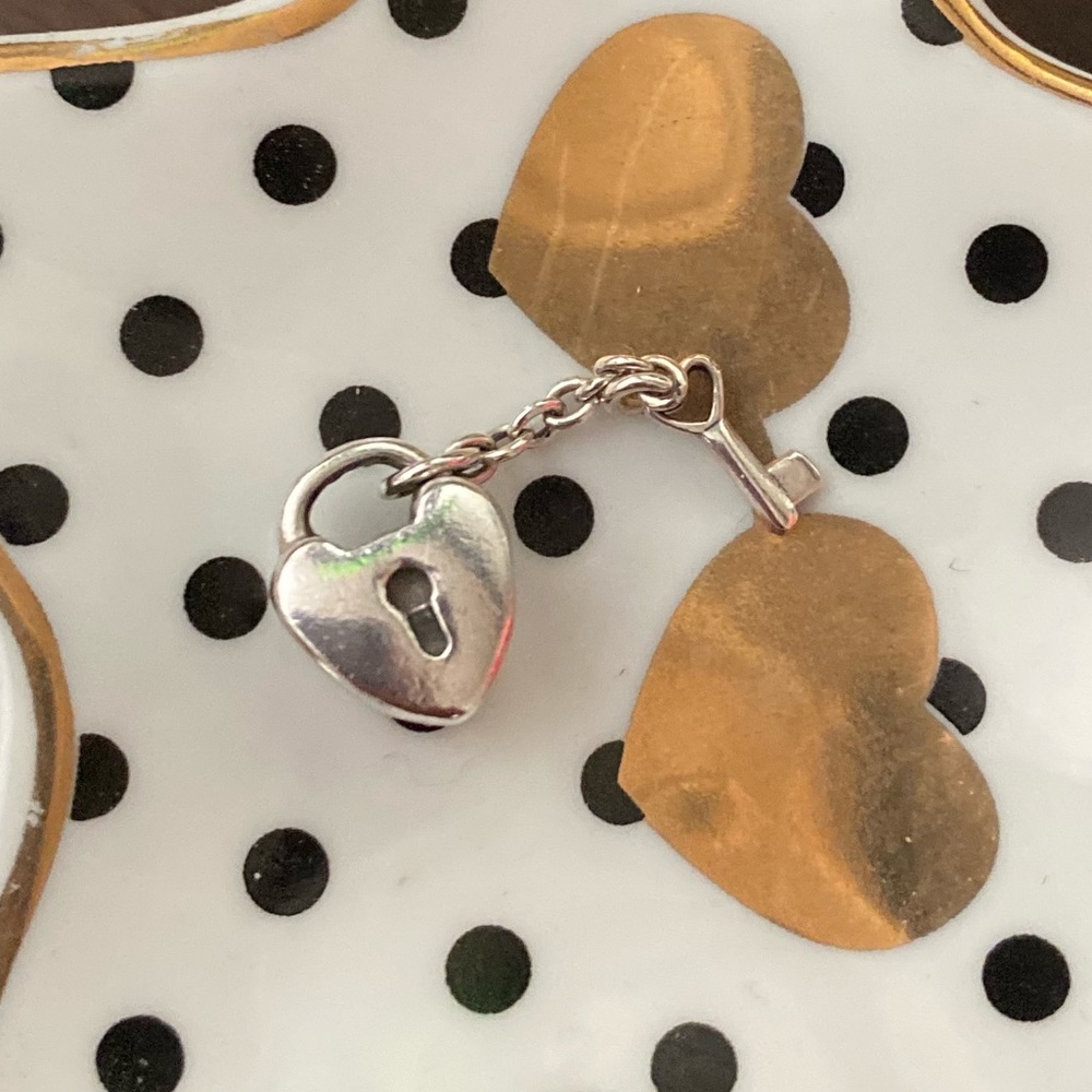 Pandora Heart Lock And Key Charm - image 2